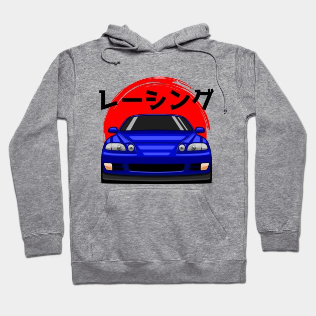 Blue Soarer JZZ30 SC300 SC400 JDM Hoodie by GoldenTuners